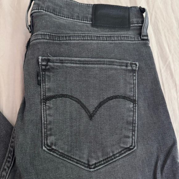 Levi’s 720 High Rise Super Skinny Gray Jeans Size 30 - Picture 5 of 13
